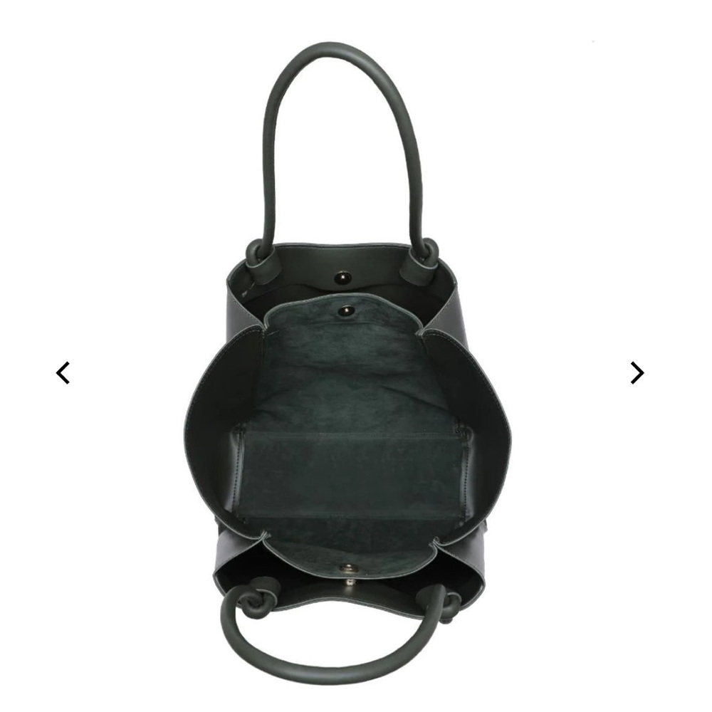 Brielle Tan Structured Tote Bag - Picture 3 of 3